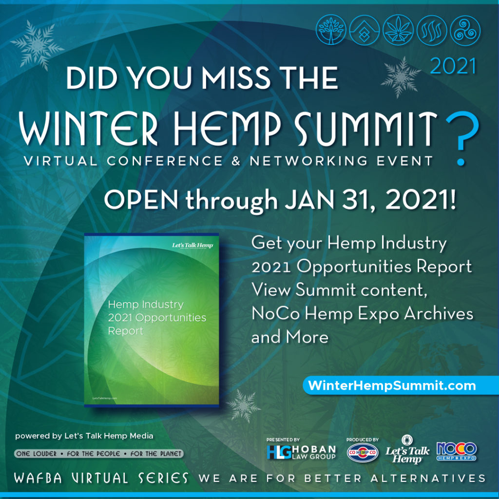 Did you miss the winter hemp summit?